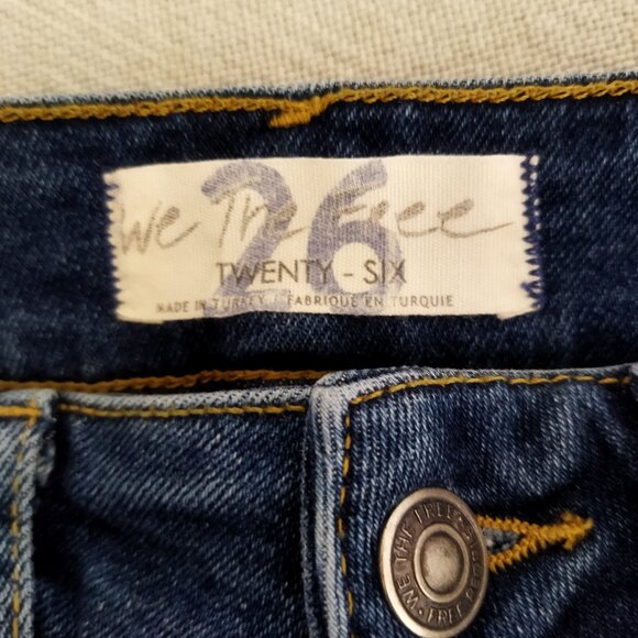 Free People Raw High Rise Jegging - Color Capri Blue - Size 26 - Picture 6 of 6